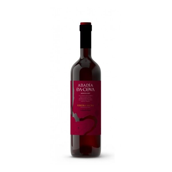 Botella de Abadía da Cova Mencía 2024, vino tinto D.O. Ribeira Sacra