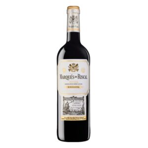 Botella de Marqués de Riscal Reserva 2021, vino tinto D.O. Rioja