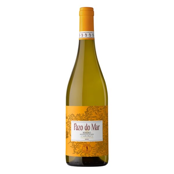 Botella de Pazo do Mar 2024, vino blanco D.O. Ribeiro