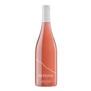 Botella de Prómine Rosado Mencía 2024, vino rosado D.O. Ribeira Sacra